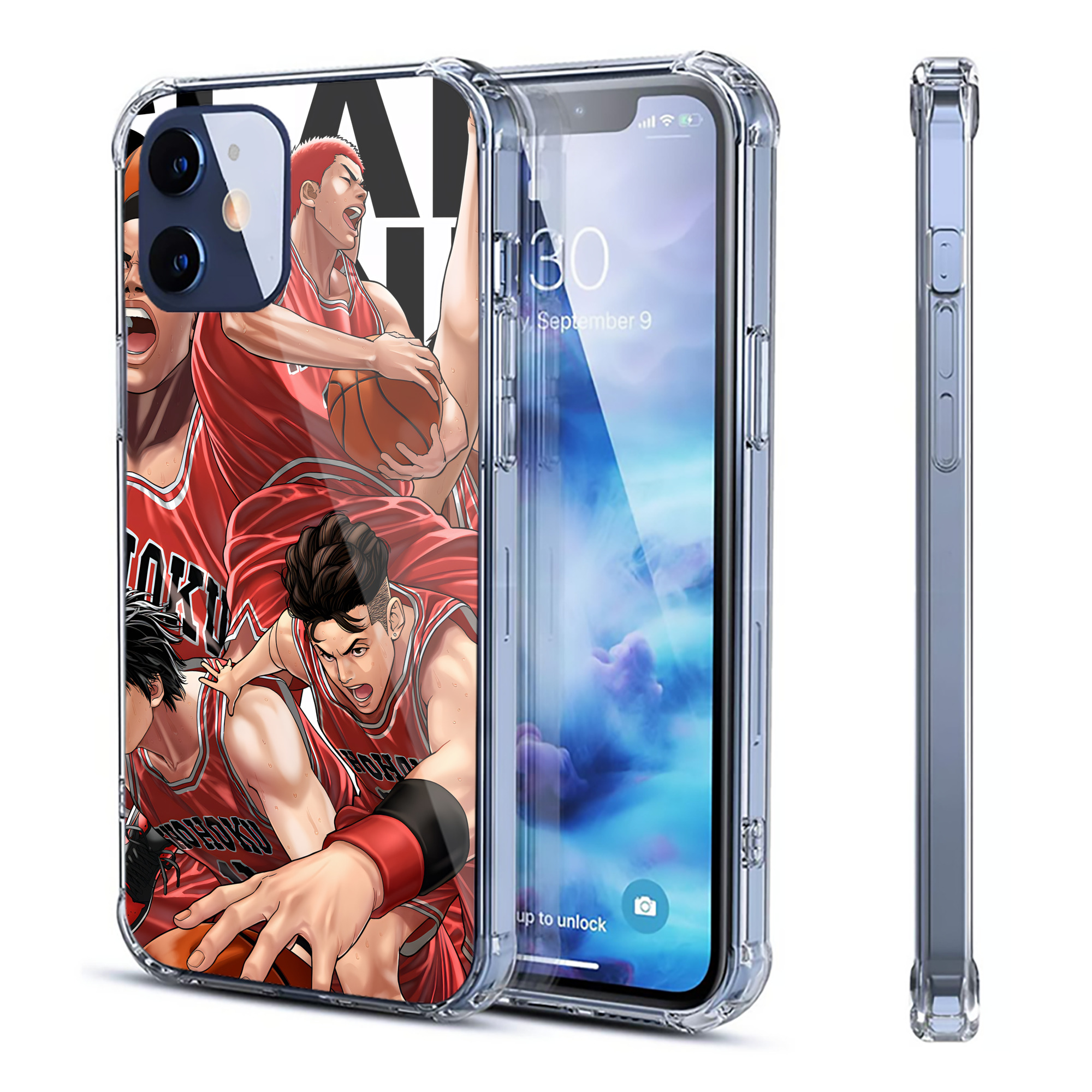 （画像用） SLAM DUNK／スラムダンク 【iPhone 12シリーズ対応】透明スマホケース（クリアソフトケース）